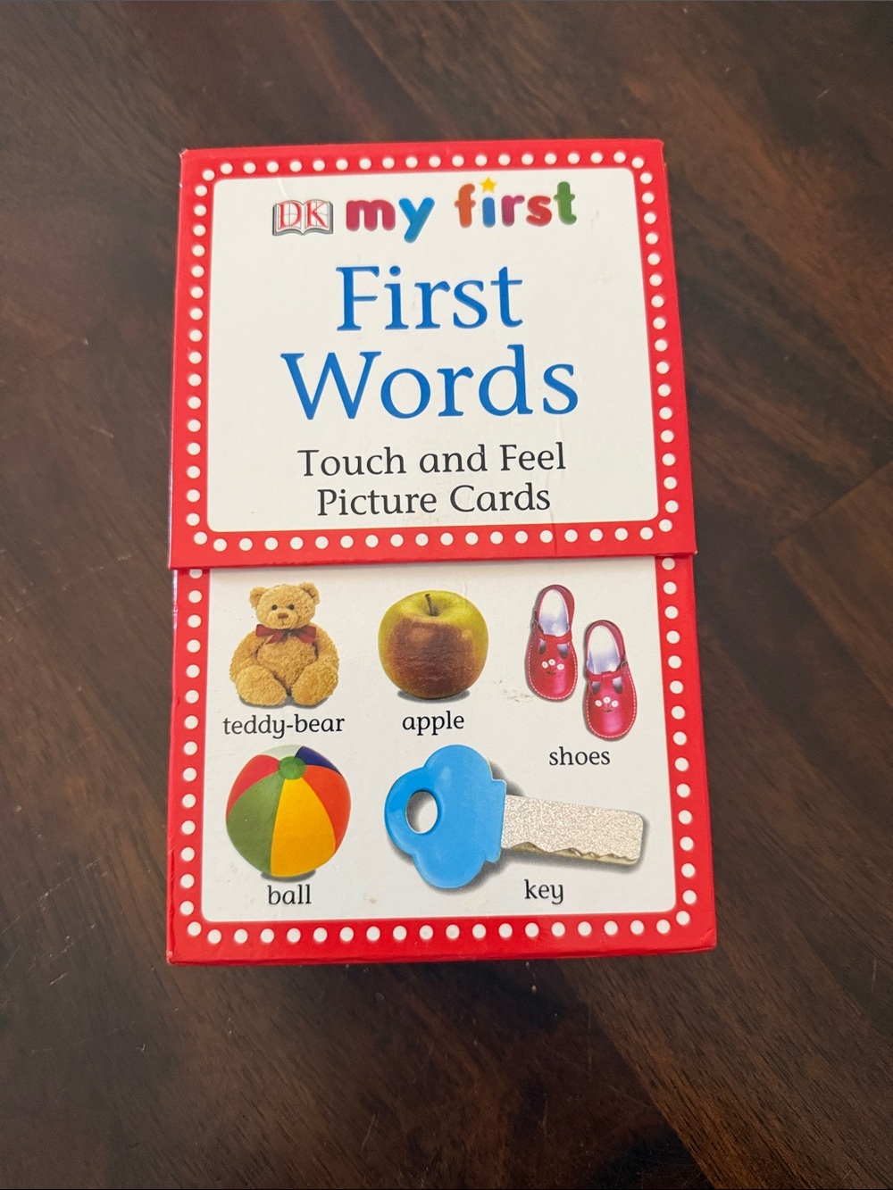 My First First Words Touch and Feel Picture Cards - Red